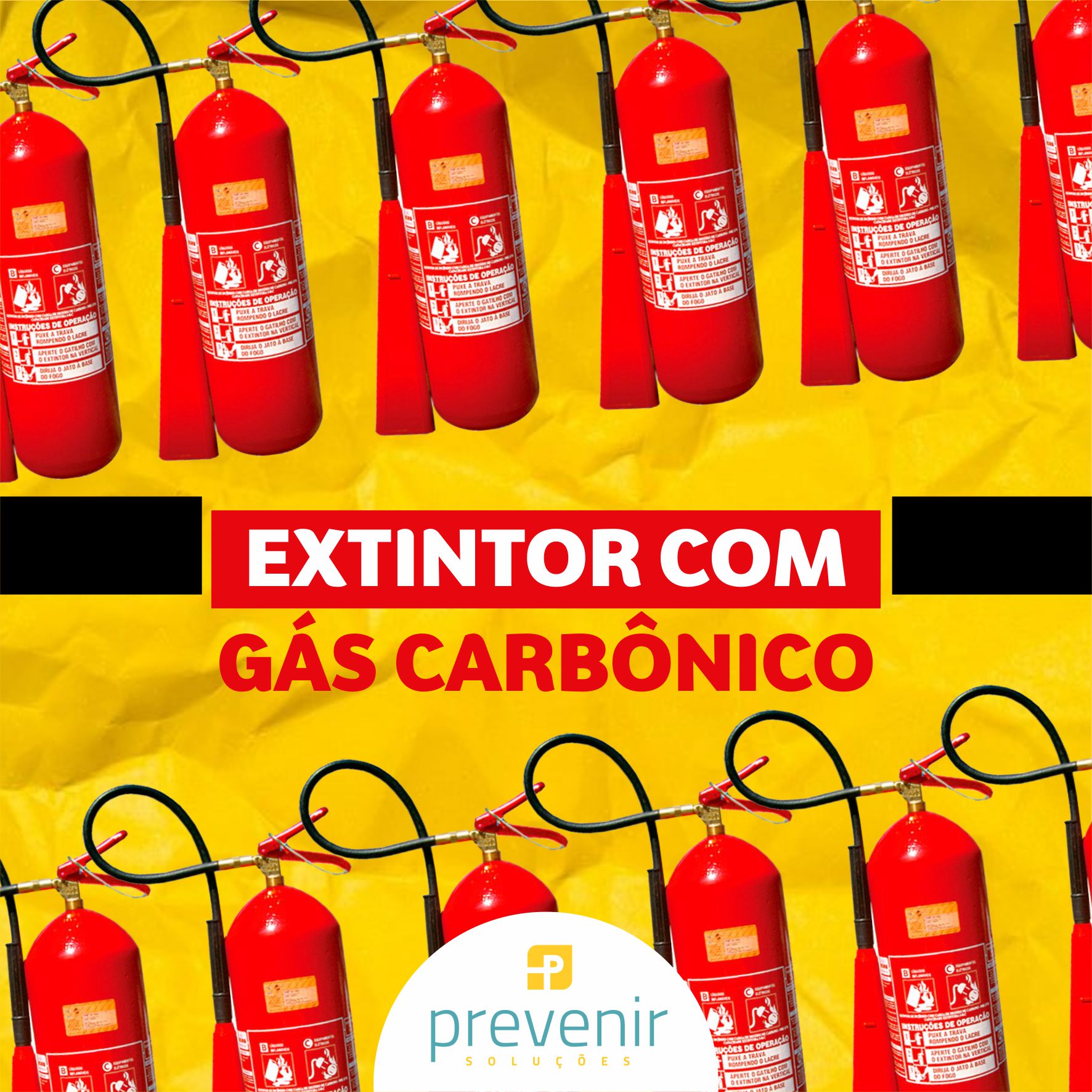 Extintor com gás carbônico