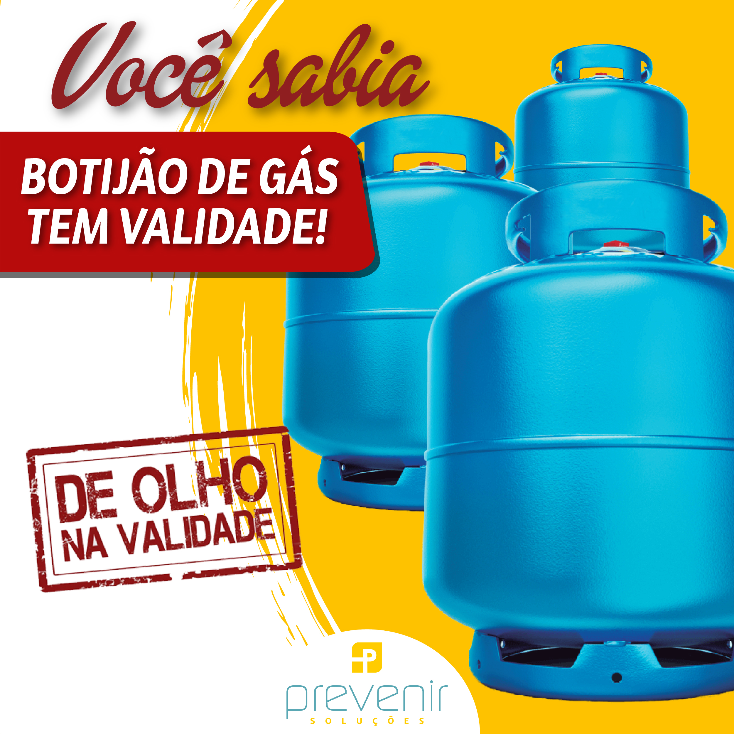 Você sabia que botijão de gás tem validade?