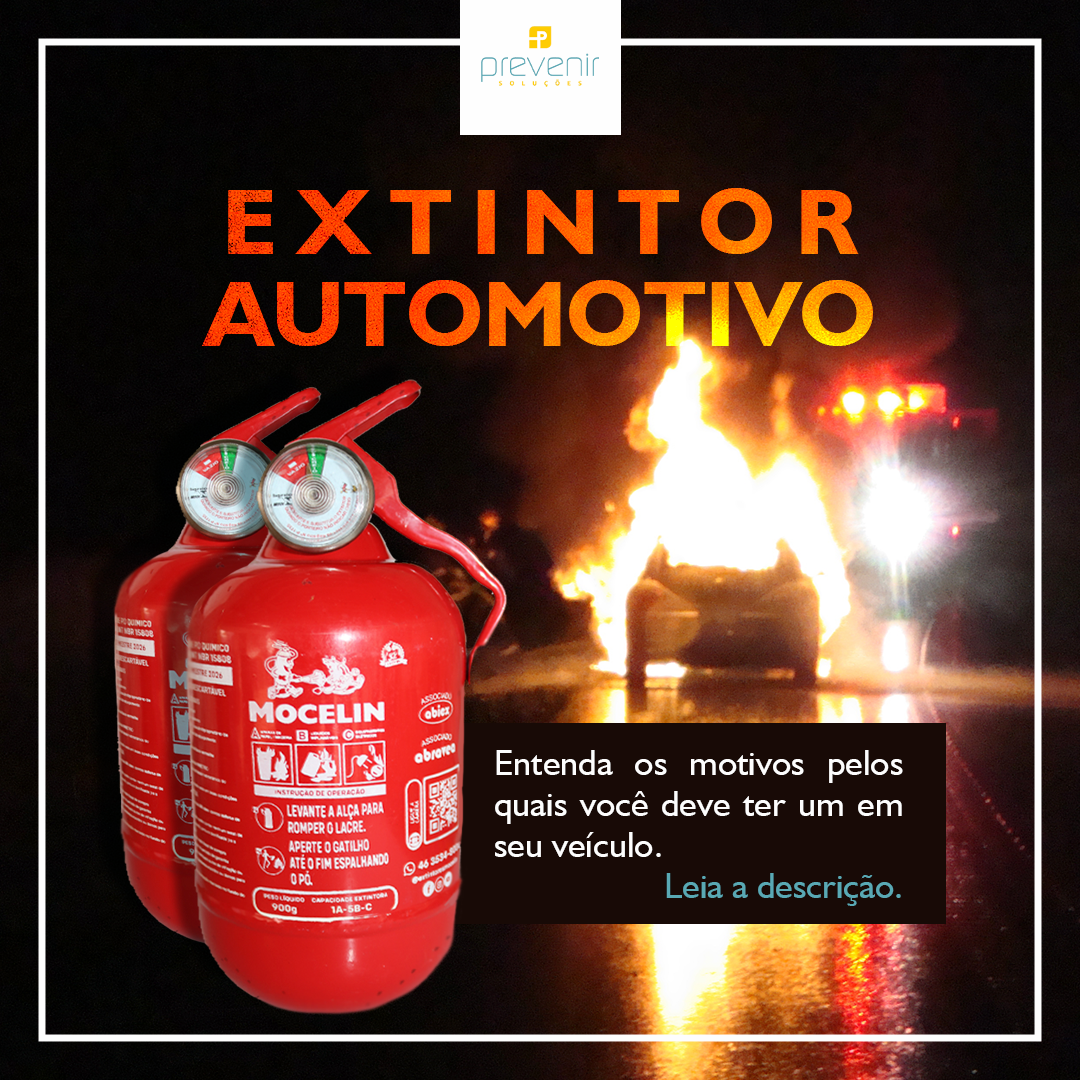 Extintor automotivo: Motivos pelos quais você deve ter um em seu veículo