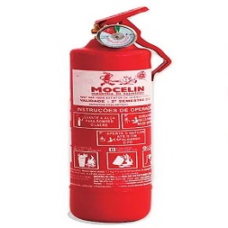 Extintor de IncÃªndio - ABC 01 KG (VEICULAR - UNIVERSAL) 1-A:5-B:C