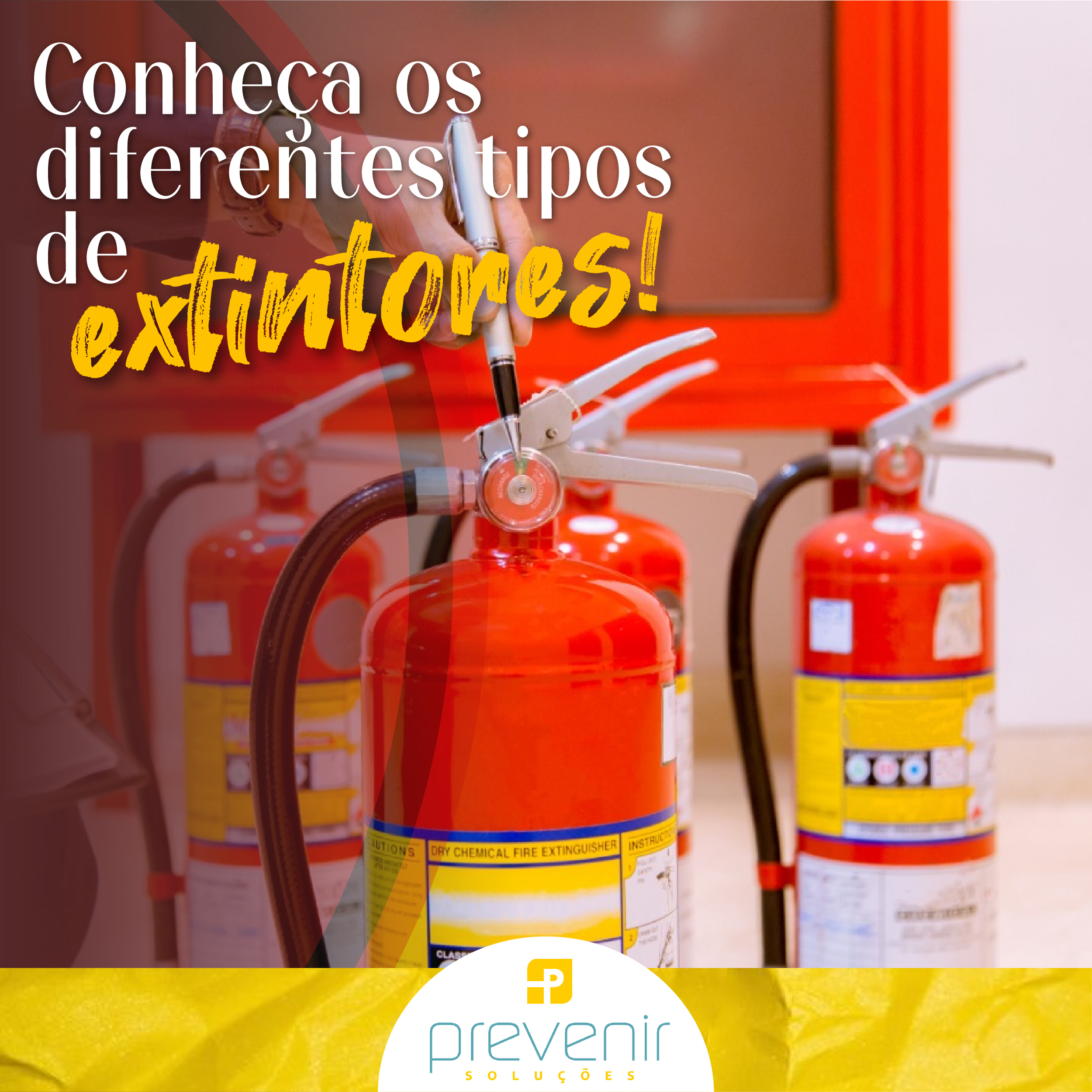 Conheça os diferentes tipos de extintores
