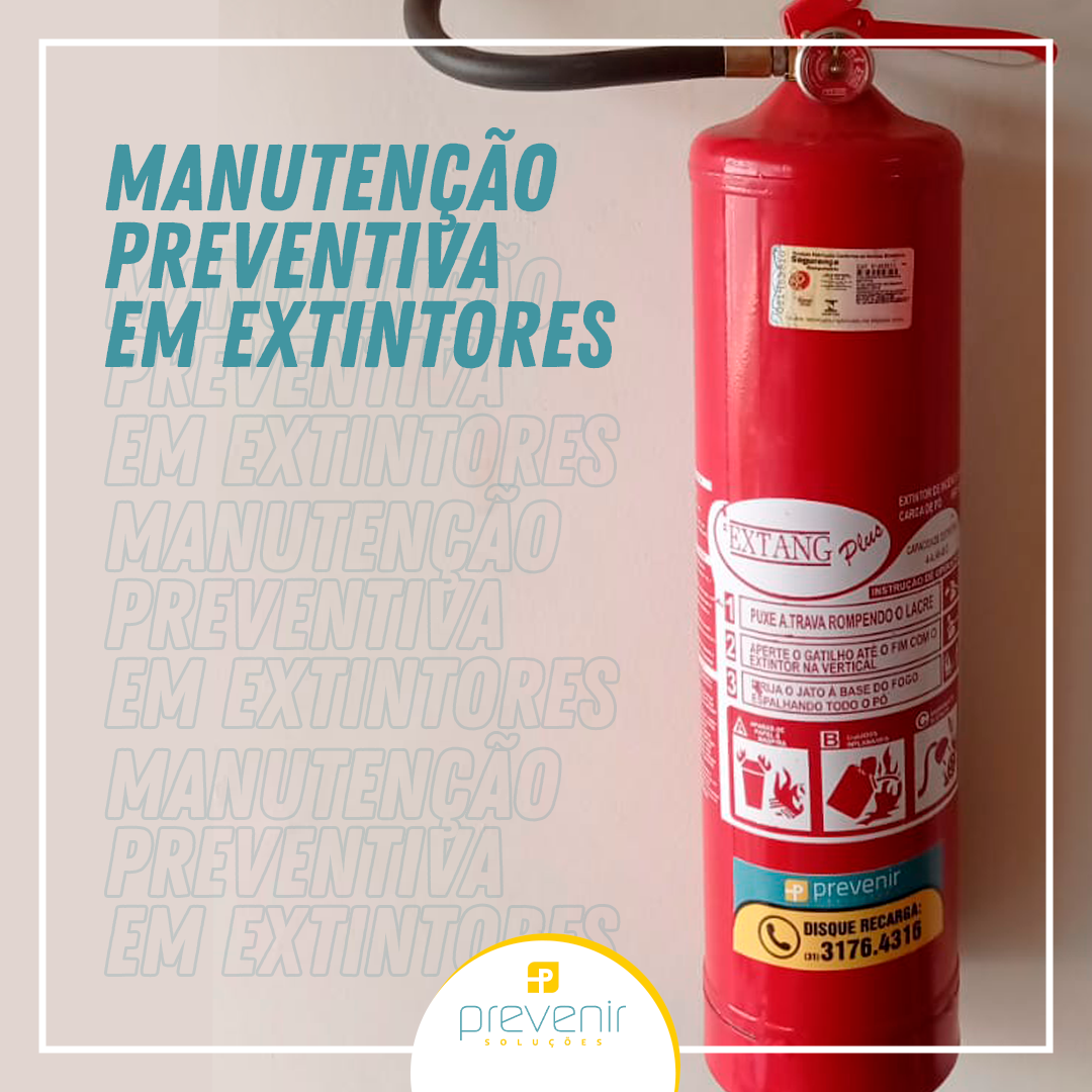 Manutenção preventiva em extintores